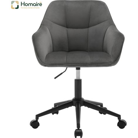 Grauer Metallstuhl mit Armlehnen 40 x 56 x 90 cm HOMAIRE (1/5)