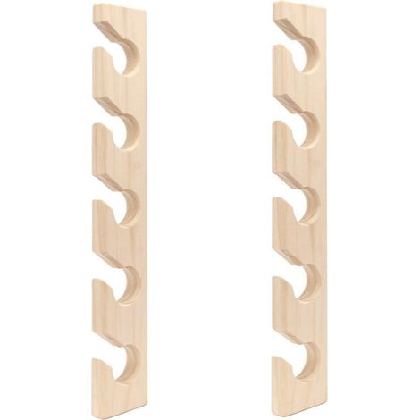 Organisateur Mural 2 Pièces Porte-Casquettes en Bois Support Vertical pour Chapeaux