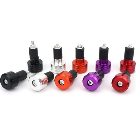 Motorcycle modification parts: handlebar ends, motorcycle plugs, wear-resistant, anti-fall, balancing pads, aluminum alloy handlebar ends (1/3)