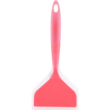 Espátula de silicona, espátula de cocina, espátula ancha para tortitas, volteador de huevos, cuchara de cocina, espátula para cocina y restaurante (mango naranja)