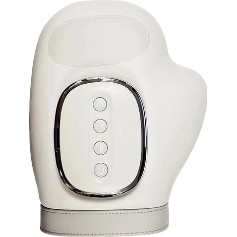 Massaggiatore manuale, livelli regolabili, funzione di calore rilassante, bianco (1/2)