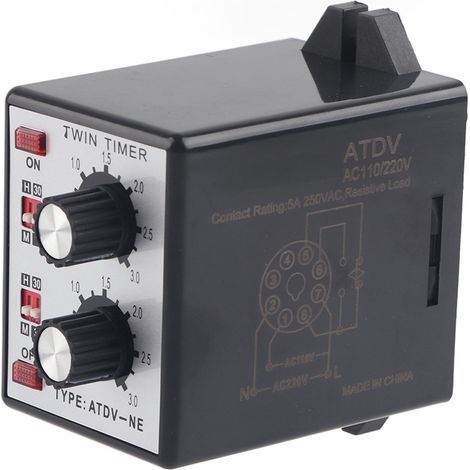 Zeitschaltknopf, Ein-/Ausschaltrelais, mehrstufiger Timer ATDV-NE AC110V/220V (1/5)