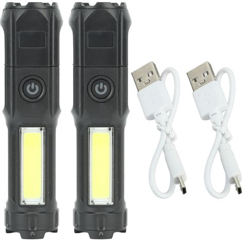 von 2 ultrahellen Teleskop-Zoom-Taschenlampen (1/5)