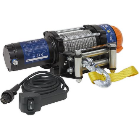 Sealey ATV/Quad Recovery Winch 2040kg (4500lb) Line Pull 12V ATV2040