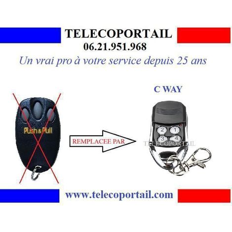 TELECOMMANDE COMPATIBLE WAYNE DALTON PUSH PULL MODELE 94335E ( VOIR PHOTO) (1/2)