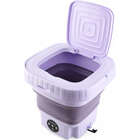 Machine à Laver Portable Puissant Détachant Automatique ABS et PP 11L 110 à 240V, Mini Seau avec Tuyau de Vidange pour Camping-car Mobile (1/5)