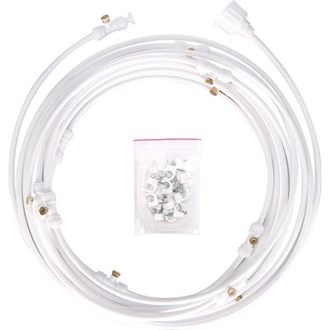 Kit de pulverización para jardín: mango ergonómico, boquilla de pulverización fina, manguera retráctil ligera, sistema de pulverización de baja presión. (1/2)