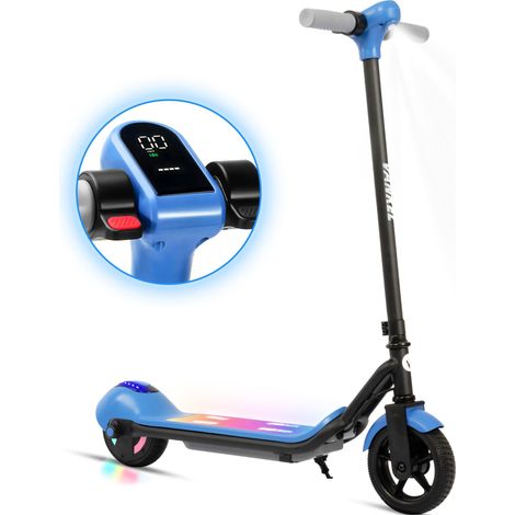 Monopattino elettrico per bambini blu in metallo e plastica, 14 km/h dai 6 anni - CHICFURN (1/5)