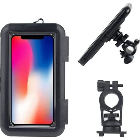 Support Téléphone Vélo - Étanche - Rotation 360° - Pour Vélo de Montagne, Trottinette Électrique, Vélo Électrique - Compatible Tous Smartphones Jusqu'à 7 Pouces - 1 Pièce (1/5)