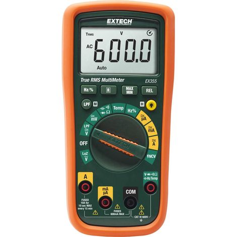 Extech EX355 Multimètre numérique CAT III 600 V Affichage (nombre de points): 6000 (1/4)