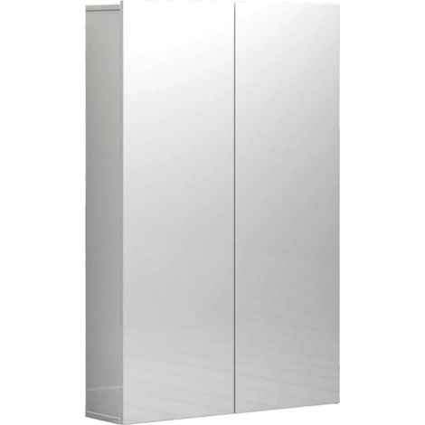 Armadio Multiuso 2 Ante Unicorno, 5 Ripiani, 2 Ante Made in Italy, 19x115h cm Bianco