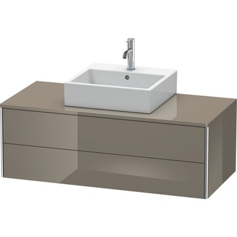 Mueble bajo lavabo XSQUARE 400x1200x548mm franela gris brillante (1/2)