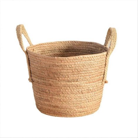 Woven Handheld fleur Baskets Rattan pots de fleurs rangement Baskets C (1/5)