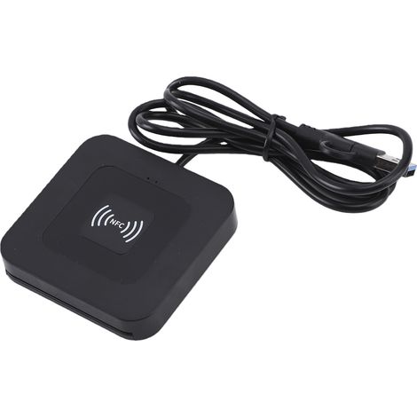 Lettore di schede NFC e a contatto compatto, plug and play, con cavo compatibile con Windows. (1/4)