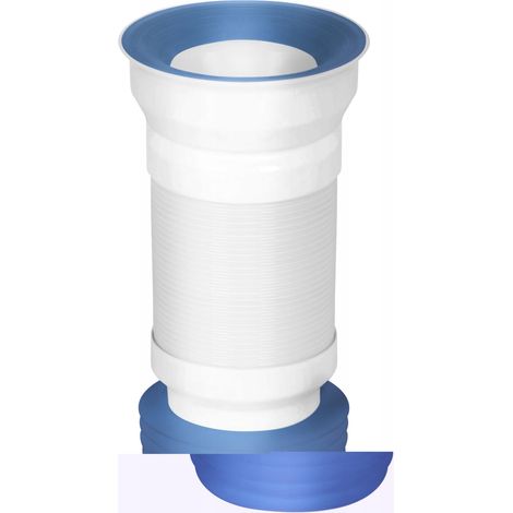 TUBO DE DESAGÜE PARA INODORO NIAGARA, FLEXIBLE, AZUL MARINO (1/2)