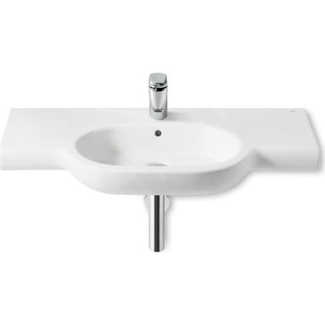 Roca Meridian - Lavabo 1000x460 mm, avec trop-plein, trou pour robinetterie, blanc A32724B000 (1/2)