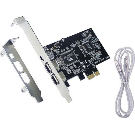 Carte FireWire PCI-E vers IEEE 1394, carte FireWire 3 ports PCI-Ex1 vers IEEE 1394 de bonne qualité (1/5)