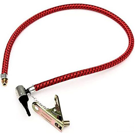 Tuyau de pompe à air manuelle,tuyau de pompe à air avec adaptateur, tuyau de rechange pour pompe à air de vélo, outil en caoutchouc portable de 60 cm