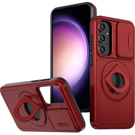 Custodia rinforzata per Samsung Galaxy A54 per MagSafe, CamShield Magnet, rossa (1/5)