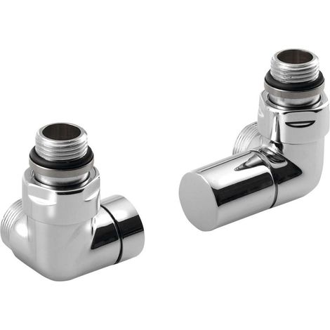 Sapho Corner - Set di collegamento per valvole triassiale, destra, cromo CP130S (1/5)