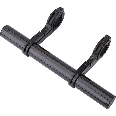 Support de guidon vélo pour lampe, phare et compteur de vitesse (Noir) (1/5)