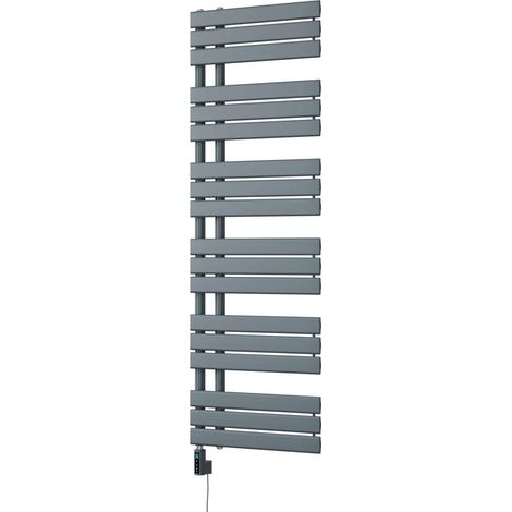 Tristan - Anthracite Electric Towel Rail H1564mm x W500mm 700w Thermostatic WIFI (1/3)