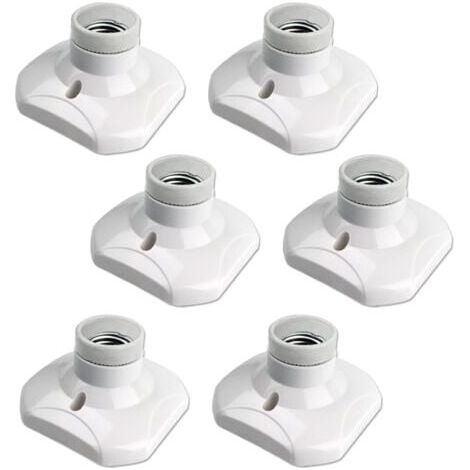 Packung E27-Deckenleuchtenfassung zum Einschrauben, AC 220–240 V, LED-Lampenfassung, Deckenleuchtensockel mit E27-Fassung FLITI (1/4)