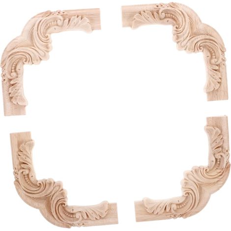 pezzi di applique intagliate vintage per pareti, porte e soffitti, decorazione per l'interior design