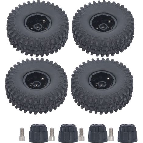 4 pneus en caoutchouc pour voiture RC 1,9 pouces universels, adaptés à Traxxas, HSP, Redcat, Tamiya, Axial (1/5)