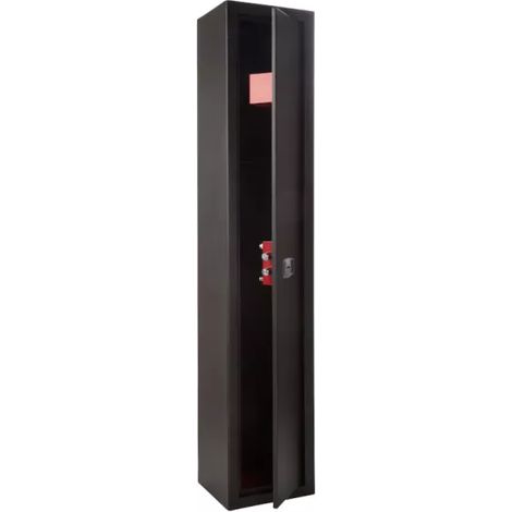 TECHNOSAFE - Armoire 3 fusils à clé à double panneton, 2 pênes, 52 L, 125,5x24,5x20,5 (1/4)
