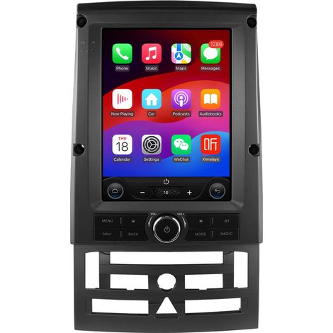 Autoradio Android 14 9,7" Écran Vertical pour 407 2004 2005 2006 2007 2008 2009 2010 2011 Compatible Carplay / Android Auto Commande au Volant WiFi 4G AM/FM 4 Core 2 (1/5)