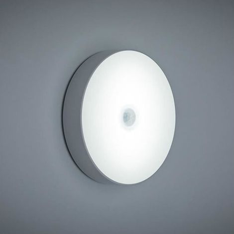 Détecteur de mouvement LED veilleuse marche-arrêt automatique lampe murale sans fil aimant USB Rechargeable p (1/4)