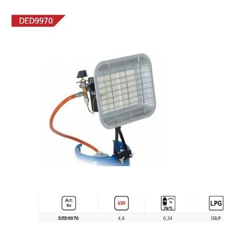 Dedra promiennik gazowy na butlę 4,6kw