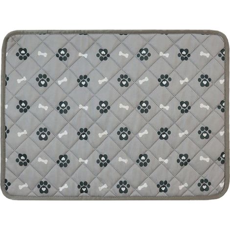 Kühlmatte für Hunde und Katzen – Kühlender bedruckter Stoff + waschbare Baumwolle + wasserdichte TPU-Schicht + rutschfeste Unterseite – 60 x 40 cm – 1 Stück (1/5)
