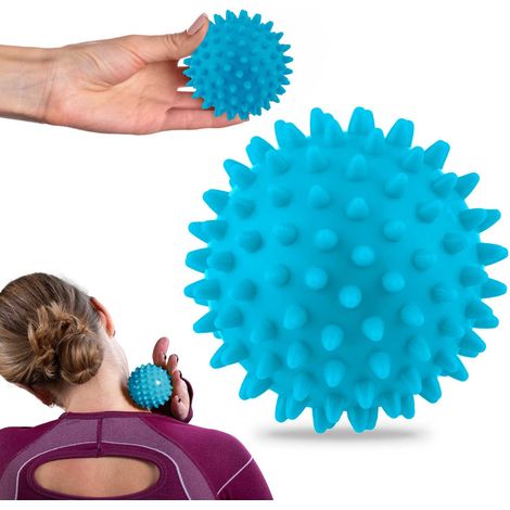 Pelota de masaje y fitness de 7,5 cm NS-957 azul (1/5)