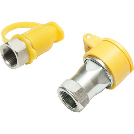 Valvola di ritegno maschio-femmina M22x22 (tappi di protezione in plastica gialla) (1/4)