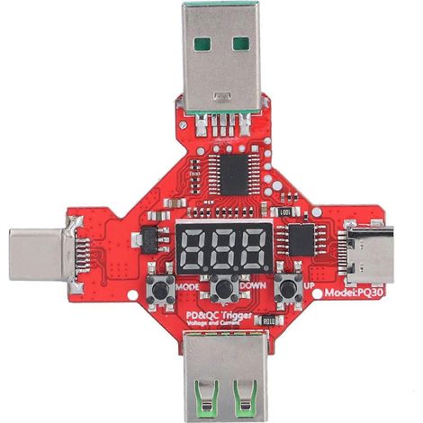 USB-Leistungsmessgerät mit LCD-Anzeige, multifunktionaler Strom- und Spannungsdetektor für Ladevorgänge (1/4)