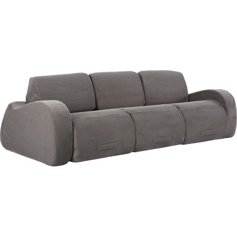 Sofá modular cama de pana gris HOMVRA (1/5)