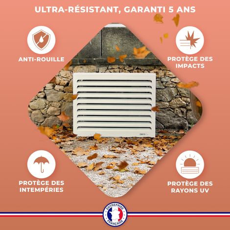 Cache climatiseur DECOAirco Blanc crème - Taille M (H85, L105, P55-70cm) — vue 4