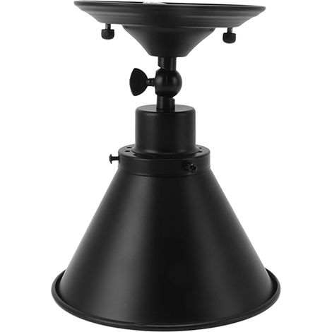 Support mural réglable pour lampe, noir, 85-265V, 60W, douille E27/E26, projecteur orientable, fixation murale adaptable (1/5)