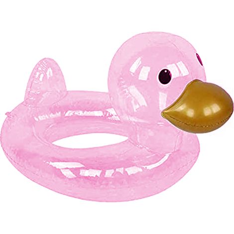 Tubo de bañera con flotadores inflables transparentes para piscina de verano, rellenos de purpurina y confeti para niños y adultos. (1/5)