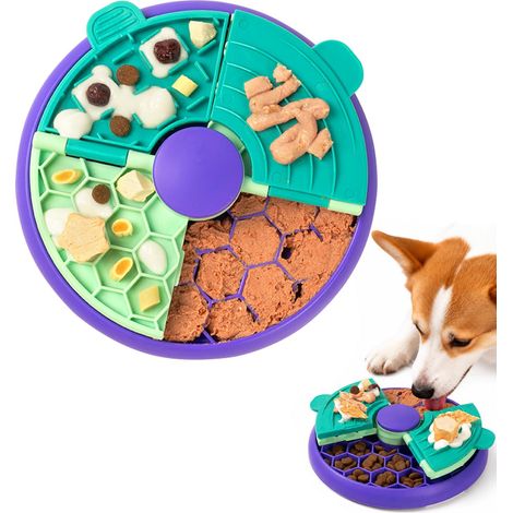 Jouets Pour Chiens, Jouet Chiot, Tapis De Léchage Chien, Labyrinthe Double Couche Anti-Glouton, Interactif Jouet - MMCD-ZGL-04884 (1/5)