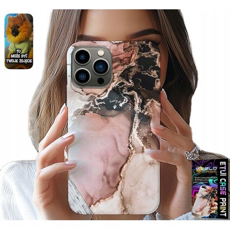 Custodia per iPhone 13 PRO - eleganti motivi effetto marmo alla moda + vetro (1/5)
