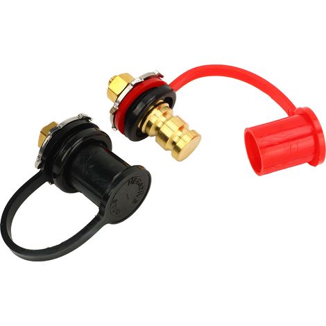 Kit 2 pcs de bornes de charge de batterie, goujon 3/8 pouce, connecteur de jonction à distance, pour poste à souder, camping-car et bateau (1/5)