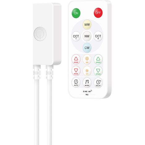 SP647E SPI Dual Channel CCT LED Bluetooth Music Controller with Adjustable Brightness and Color Temperature