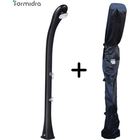 Ducha Solar So Happy 28L Antracita con Funda de Ducha