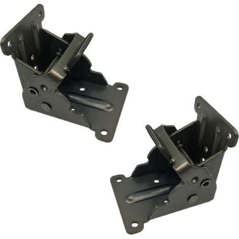 EASYCOMFORT Supports pliables - charnières autobloquantes - ferrures et soufflets pour pieds - pour pieds pliants,établis pliants,buanderie,garage,bateau (1/5)