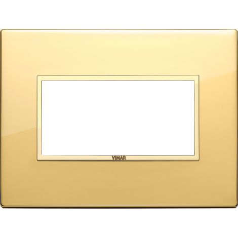 VIMAR - 21654.G09 Plaque 4M, or poli intégral