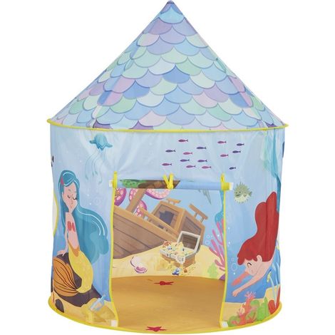 Kids Mermaid Play Tent - W100 x H135 cm
