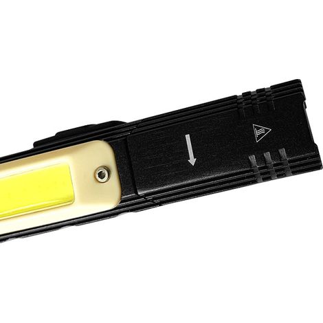 (Exclusivité Asie du Sud-Est) Lampe frontale pliable, lumière rouge et blanche, rotation à 90°, rechargeable par USB, bandeau magnétique multifonctionnel en alliage d'aluminium (batterie intégrée incl (1/5)